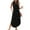Black, variant on LOVZFMLL Summer Dresses for Women 2025 Sleeveless V Neck Smocked Tank Dress Casual Loose Beach Vocation Long Maxi Dress with Pockets Wine S