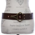 thumbnail image 5 of Womens High Waist Genuine Leather Belt With Hook Closure, 5 of 6
