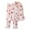 Pink, variant on Flannel Pajamas for Women 2Pc Thick Flannel Cute Warm Top and Pants Womens Pajama Sets