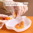 thumbnail image 4 of Fesfesfes Assiettes de Souper Réutilisables, Vaisselle pour Repas Intérieurs et Extérieurs, Sorties de Camping avec Base Antidérapante en Silicone de Qualité Alimentaire 3,35 X 3,15 Pouces Blanc, 4 of 5