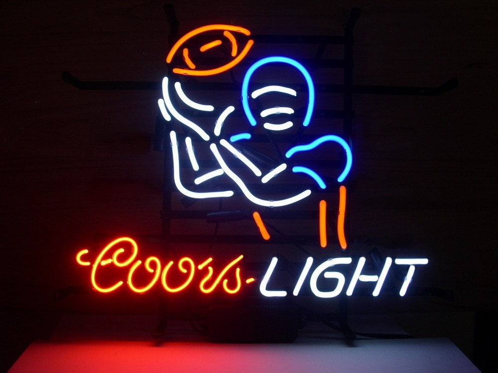 New COORS LIGHT BASEBALL Logo Beer Neon Sign 17"x14" 