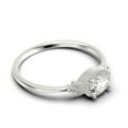 thumbnail image 2 of Gorgeous Art nouvea 1.40 Carat Oval Cut Diamond Moissanite Affordable Engagement Ring, Dainty Moissanite Wedding Ring in 925 Sterling Silver With 18k White Gold Plating Gift For Her, Promise Ring, 2 of 3