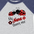 thumbnail image 4 of Inktastic My Nana Loves Me with Cute Ladybugs Boys or Girls Baby Bodysuit, 4 of 5