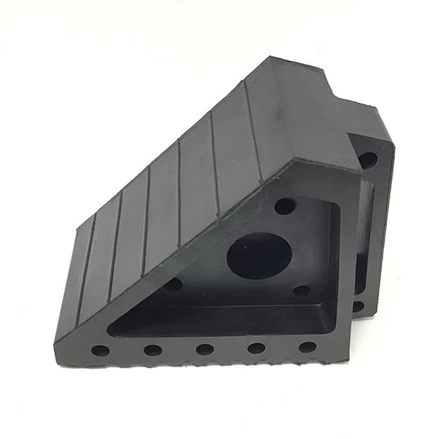 OULII 2Pcs Wheel Chocks for RV Trailer Rubber Grip Maximization Anti Slip for Transportation Safety