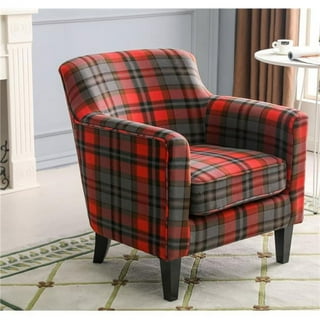 Grey plaid chair online