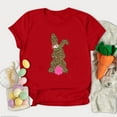 thumbnail image 2 of VerPetridure Plus Size Happy Easter Shirts for Women Rabbit Graphic T-Shirt Short Sleeve Tee Tops Perfect-T Womens Easter's Day Letter Print Short Sleeve Tops Blouse T-Shirt, 2 of 6