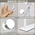 COOLJEEN Bluetooth Hollywood Vanity Makeup Mirror with Lights Wireless