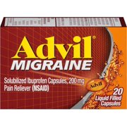 Advil Migraine Liquid Filled Capsules - 20 ct, Pack of 6