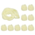 thumbnail image 1 of Uxcell 65cm/26" Medias de flores de tela de malla de nylon para manualidades DIY, color crema, paquete de 10, 1 of 7