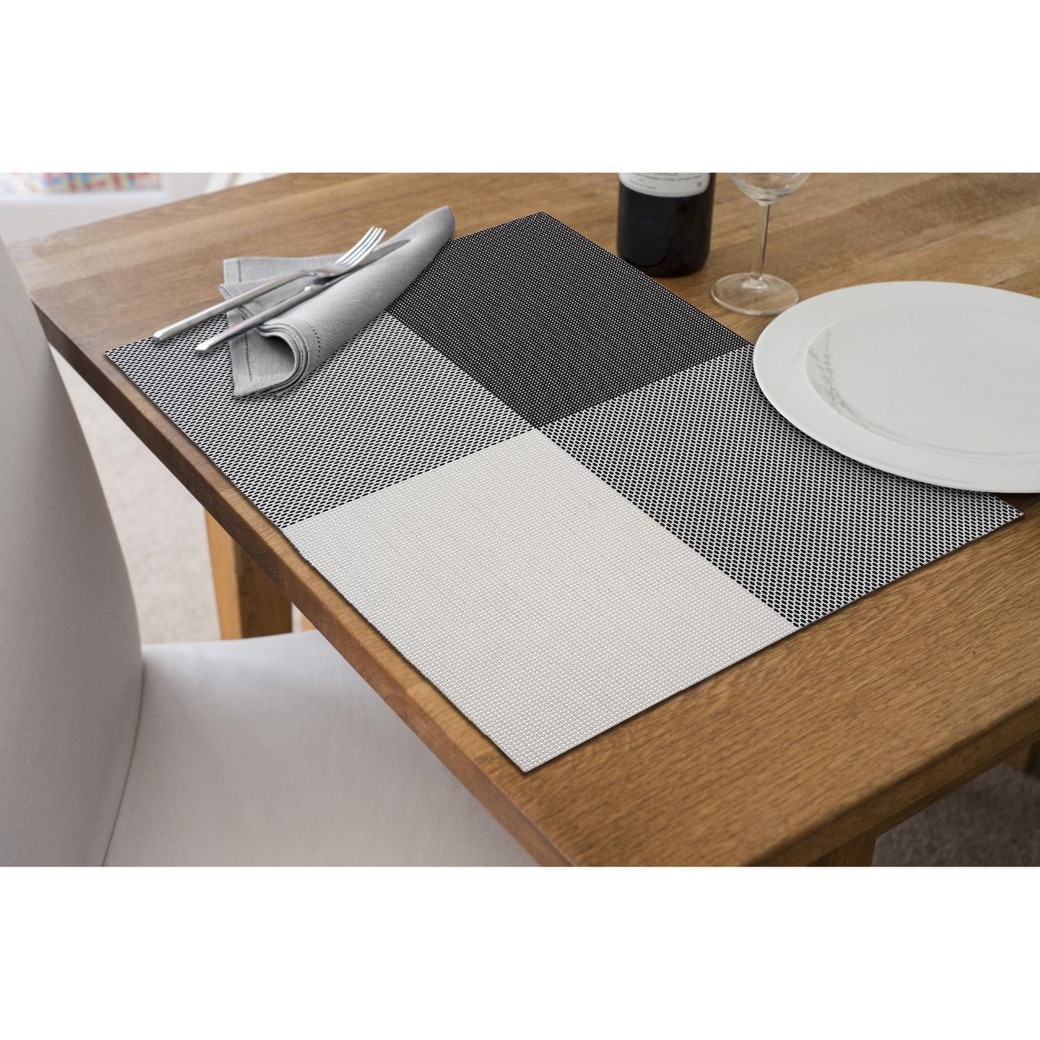 Vinyl Placemat Tempo Gray - Set of 12