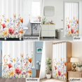 thumbnail image 6 of Wildflower Fabric Shower Curtain Colorful Leaves Floral Washable Shower Curtains for Bathroom, Waterproof Bath Curtain with Hooks Home Decor 36x72in, 6 of 8