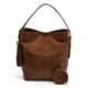thumbnail image 1 of Bolso Mensajero Sencillo Piel Ante Con Costuras Terciopelo Gran Capacidad para Mujer Novedad 2024 Comm (marrón), 1 of 9