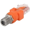 thumbnail image 2 of Coaxial to Ethernet Adapter, 12 Pack Coax F Female to RJ125 Male Converter for Line Tester, 2 of 6