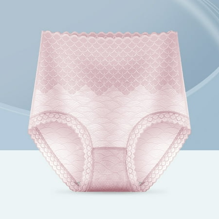 

Women Tall Waist Bud Silk Pure Cotton Breathable And Belly In Panties