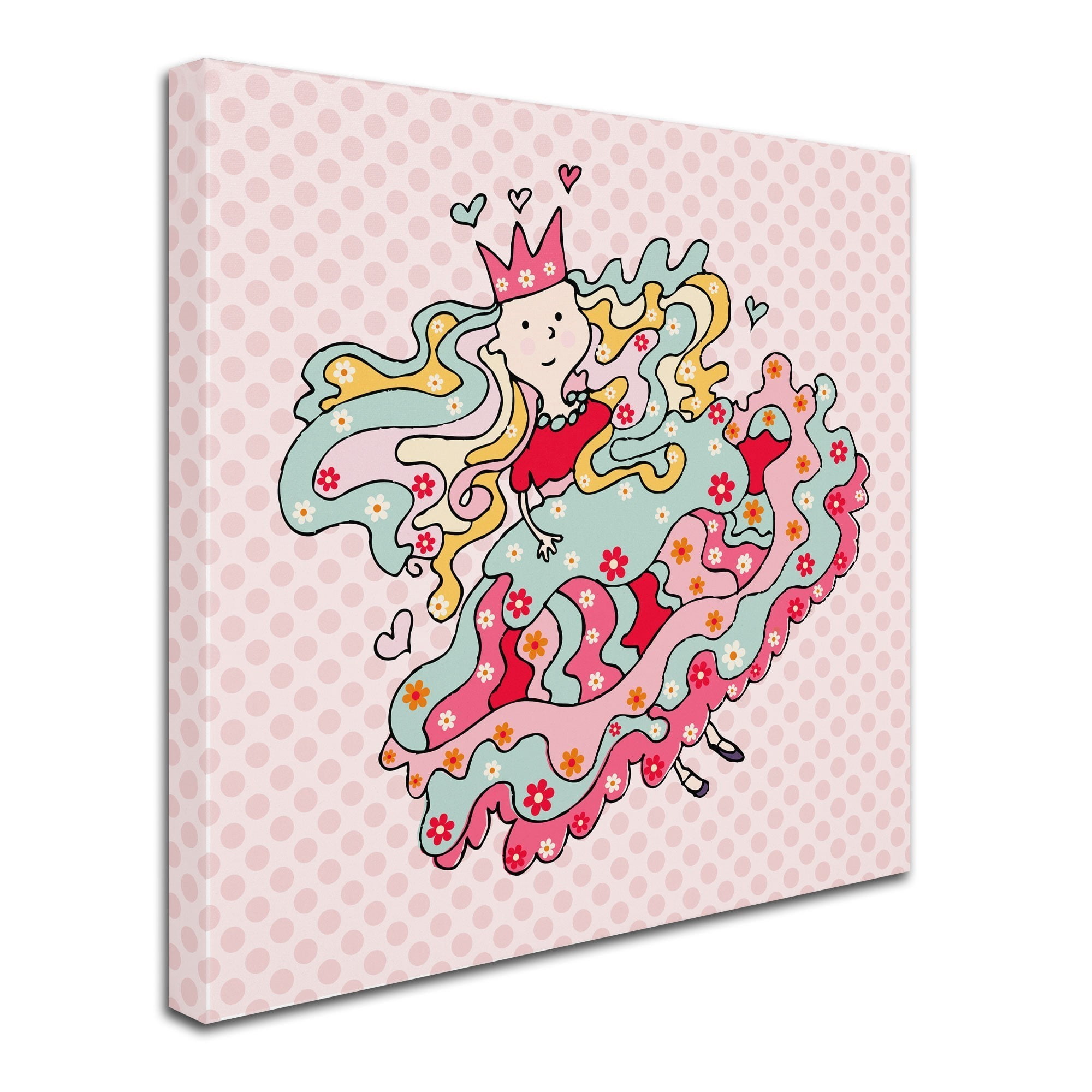 Trademark Fine Art "Little Flower Princess" Canvas Art by Carla Martell