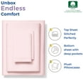 THREAD SPREAD 100 Cotton King Bed Sheets Set, 400 Thread Count Sateen