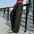 thumbnail image 6 of JIAYUE Girls Pants Polka Dot Elastic Drawstring Waist Loose Fit Wide Leg Trousers for Everyday Outings, 6 of 7