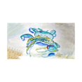thumbnail image 1 of Betsy Drake BT1014 Blue Fiddler Crab Beach Towel, 1 of 1