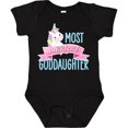 thumbnail image 3 of Inktastic Most Magical Goddaughter- Cute Unicorn Girls Baby Bodysuit, 3 of 5