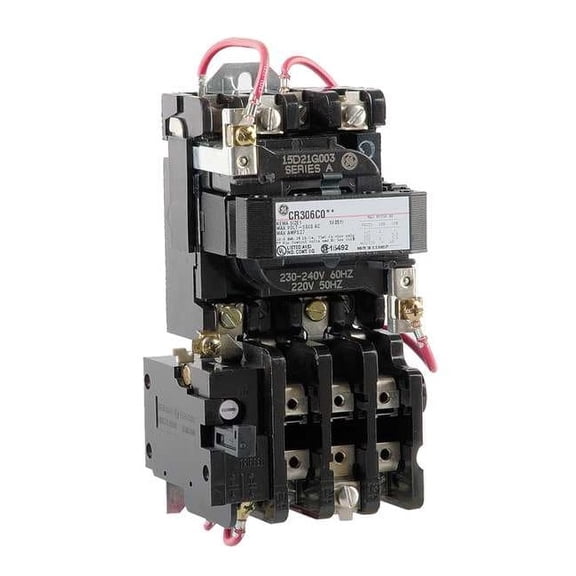 Ge Magnetic Motor Starter, Non-Reversing, 480V AC, 3 P CR306C004