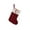 U, variant on XIAOLE 12 Inches Christmas Stockings, Initial Letter Embroidered Knit Red White Christmas Stocking, Letter Monogram Hanging Xmas Stockings For Family Christmas Tree Fireplace Decoration