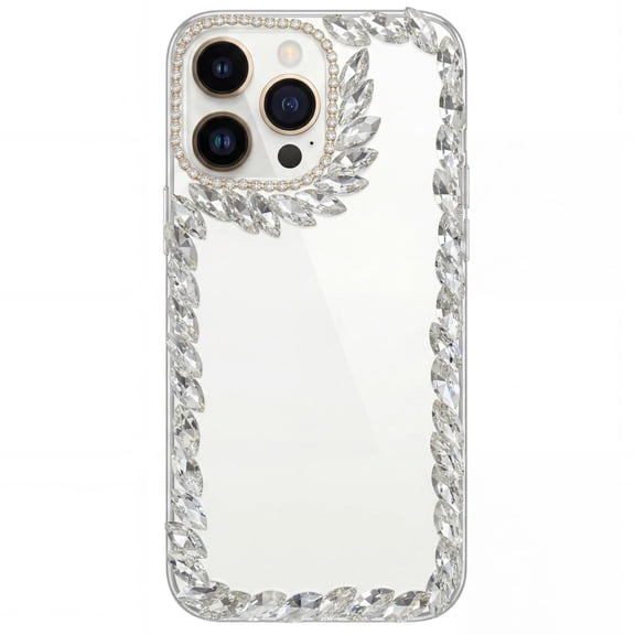 for Samsung Galaxy A17 (4G) Rhinestone Phone Case Designer Handmade Bling Marquise Cut Diamond Glitter Colorful Flowing Light Sparkly Crystal Cover Women Girl