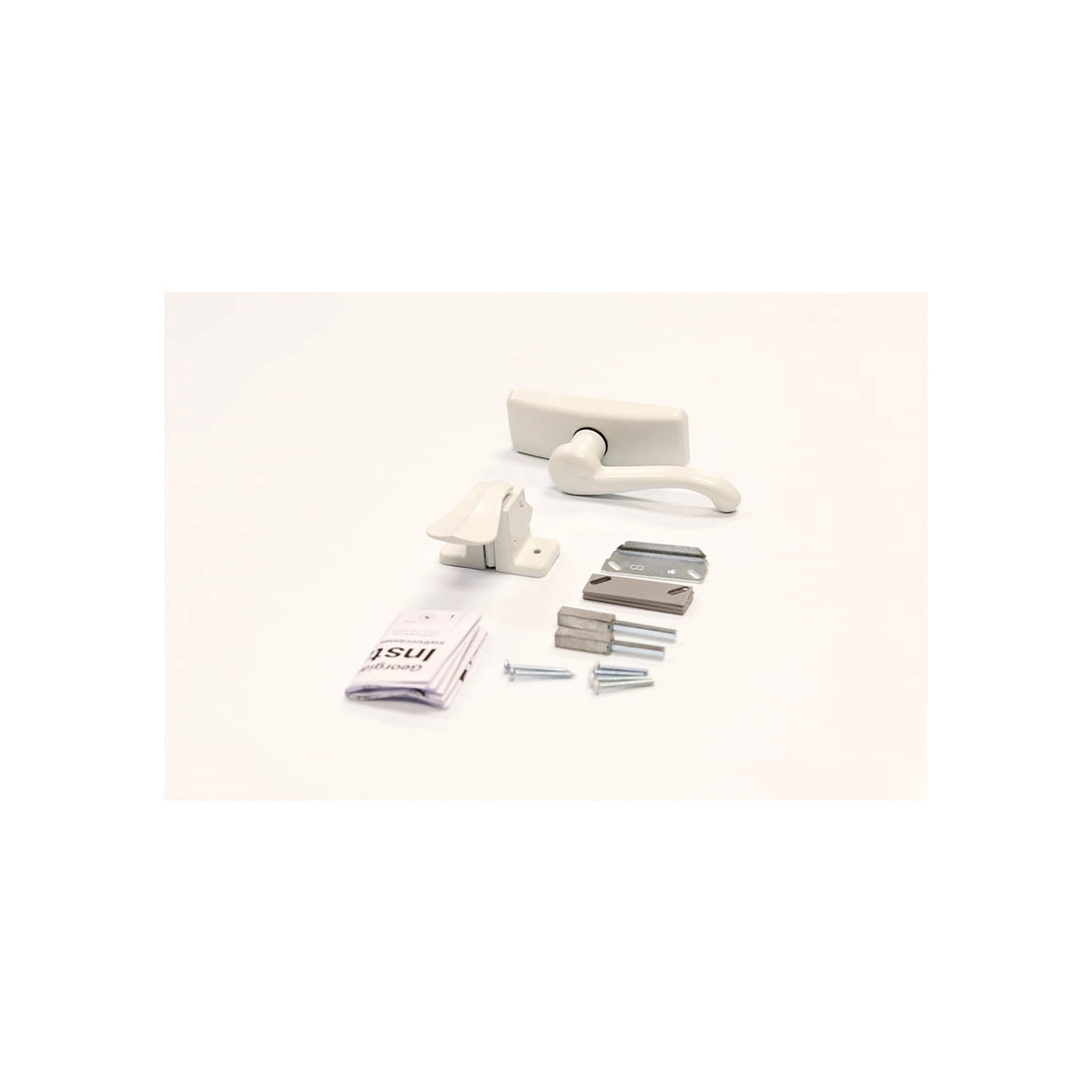 LARSON Georgian White Storm Door Latch CH3010301, 1 in. thick