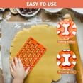 thumbnail image 5 of Basdi Dog Bone Mold, 25-Cavity Dog Bone Cookie Cutter - Mini Plastic Mold for Shaped Treats | Fun Design, Easy Use, Perfect for Baking and Themed Parties, Bone Shaped Mold, Orange, 5 of 8