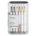 thumbnail image 2 of TUL® GL Series Retractable Gel Pens, Medium Point, 0.7 mm, Pearl White Barrel, Blue Ink, Pack Of 12 Pens, 2 of 8