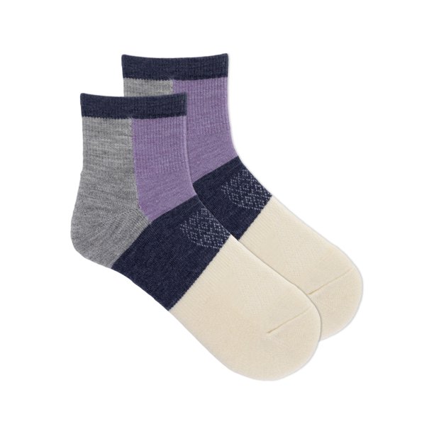 Ozark Trail Women's Merino Wool Blend Ankle Hiking Socks, 1 Pack
