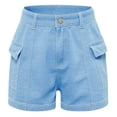 thumbnail image 3 of MKLEKYY Pantalones Cortos Casuales de Verano para Mujer con Bolsillos Laterales, Cómodos para Uso Diario, 3 of 4