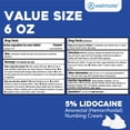 thumbnail image 7 of WELMATE 5% Lidocaine Cream, Pain Management, Numbing Cream, 6oz, 7 of 7