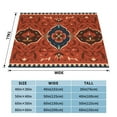 thumbnail image 4 of XMXT Flannel Throw Blanket for Couch, Persian Print Design Bed Sofa Decor Blankets for Home Bedroom, 80 x 60 inches, 4 of 9