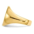thumbnail image 3 of 14K Yellow Gold Ring Band Signet 18.5x14.0mm Open Back Men's, Size 9, 3 of 5