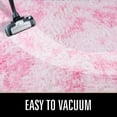 thumbnail image 5 of Homore Super Soft Tie Dye Velvet Rugs for Living Room Bedroom,Fluffy Carpet For Office Home Decor,5"x8",Pink, 5 of 6