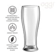 thumbnail image 3 of Double Wall Beer Glass 14oz / 400ml, Set of 2, 3 of 8