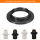 thumbnail image 5 of Anillos de portalámparas E14 Uxcell para pantallas de lámparas, adaptador para accesorios de luz, color negro, paquete de 3, 5 of 6