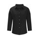 thumbnail image 2 of Solid Color european Single-breasted Shirt - Large Size Pleated Lapel Pull-up Sleeve Top for Women, 2 of 5