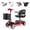 Red, variant on Foldable Electric Scooter for Adults, 350W 4-Wheel 300LBS Capacity 15.6 Miles 5.8MPH, Lightweight Portable with Basket Cup Holder Phone Holder Raincoat for Elderly Disabled Outdoor Use