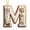 M, variant on JeashCHAT Christmas Initial Ornaments, Personalized DIY 26 Letters Christmas Tree Decoration Pendant, Acrylic Initial Shape Xmas Tree Hanging Decor Christmas Gifts