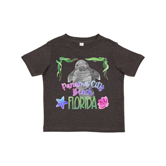 Inktastic Panama City Beach Florida Cute Swimming Manatee Boys or Girls Toddler T-Shirt