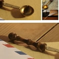 thumbnail image 4 of Brass and Wood Wax Melting Spoon for Kitchen Use Multi Color Durable Premium Material 3.5 inches, 4 of 8
