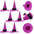 thumbnail image 4 of KAKOWELY 10 piezas de sombreros de bruja de fieltro para Halloween, mini sombrero de bruja para fiesta, sombrero de bruja decorativo, 4 of 5