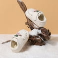 thumbnail image 6 of Beige Baby Towel Shoes With Heart Embroidery And Cherry Details, Warm Short Boots For Infants, 6 of 6