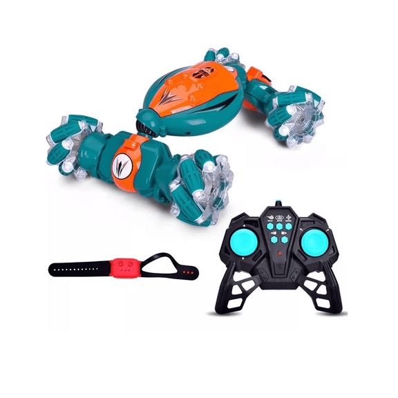 Vehículo Acrobacias bitwow One Key Spray R Control y Pulsera Sensor verde