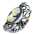 thumbnail image 4 of Luxe Jewelry Designs Women's High Polished Stainless Steel Ring with Capri Blue Synthetic Stone -, 4 of 4