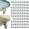 thumbnail image 1 of POINTERTECK 100Pcs Glass Support Shelf Holder Zinc Alloy Glass Partition Shelving Support Heavy Duty Glass Shelf Bracket Multipurpose Glass Mounting Bracket with Suction Cup, 1 of 10