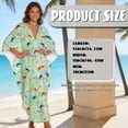 thumbnail image 2 of DISNIMO Women's Long Kaftan Maxi Dress Butterfly Print Plus Size V-neck Beach Cover Up for Swimsuit Batwing Sleeve Caftan Dresses Lightweight Summer Long Coverups for Bathing Suit, 2 of 7