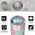 thumbnail image 4 of Pioneer Flower Floral Print Pattern 20oz Skinny Tumbler with Straw & Lid, Double Wall Vacuum Insulated Cup, Leak-Proof, Cup Holder Friendly, Hot 6H Cold 12H, 4 of 6