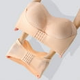 thumbnail image 4 of LLYWEY Seamless Bras Padded Sports Bras Women Push up Ladies T-Shirt Bra Style-1089 Women Lightly Lined Bra Feature Adult Female Nursing Sports Bras Beige 36B, 4 of 7